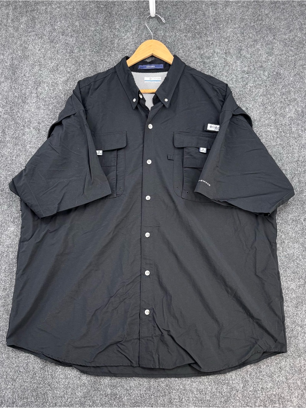 Columbia Bahama PFG Omni Shade Black Shirt Men’s 2X Fishing Outdoor Casual
